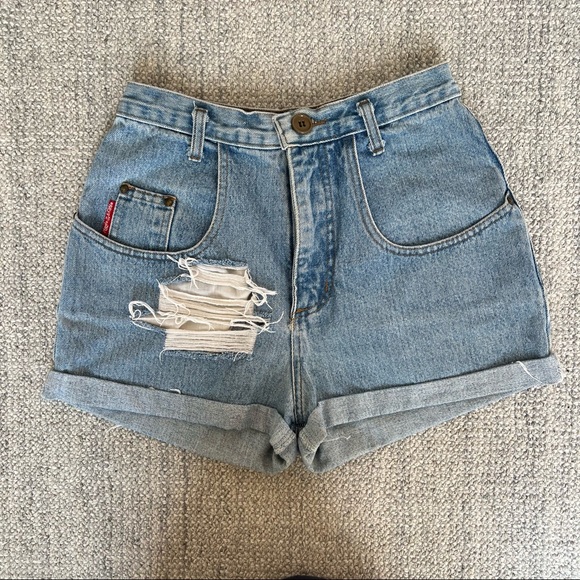 High waisted jean shorts - Picture 2 of 7